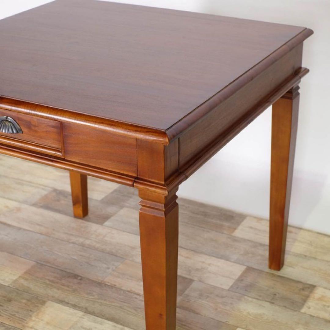 B 新品 アジアン ダイニングテーブル S カフェ カントリー 机 アンティーク