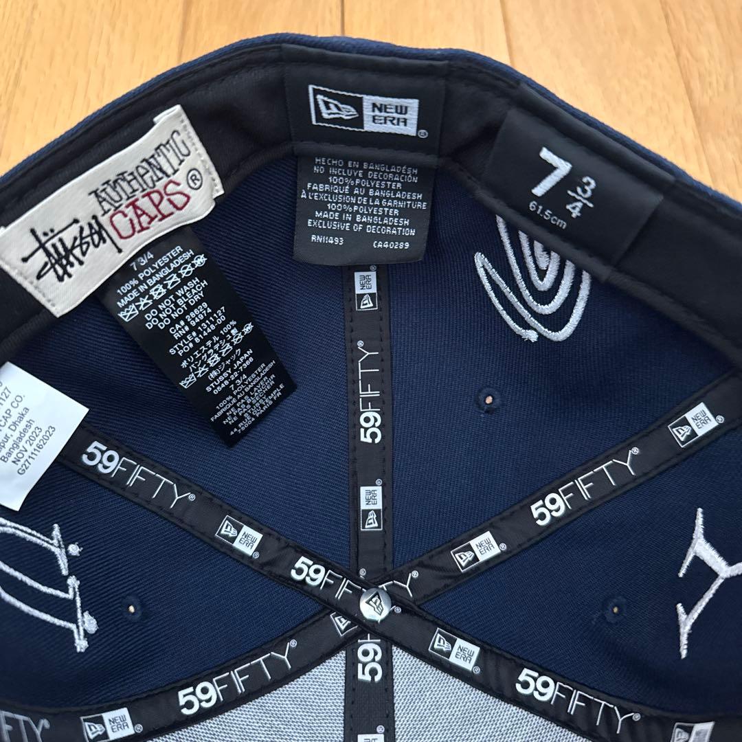 Stussy 59FIFTY ネイビーキャップ 7 3/4
