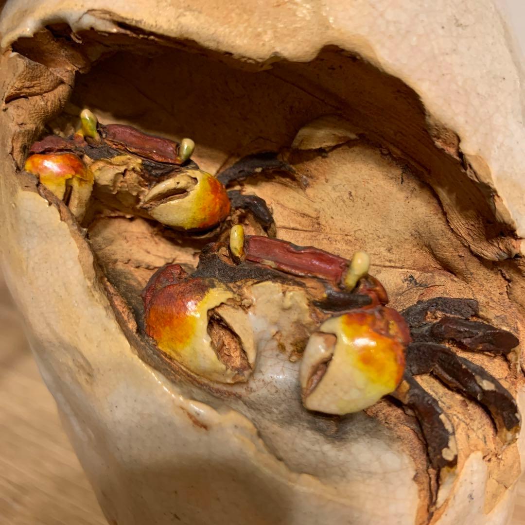 水月焼　初代恒方名作  アンティーク　壺　1客