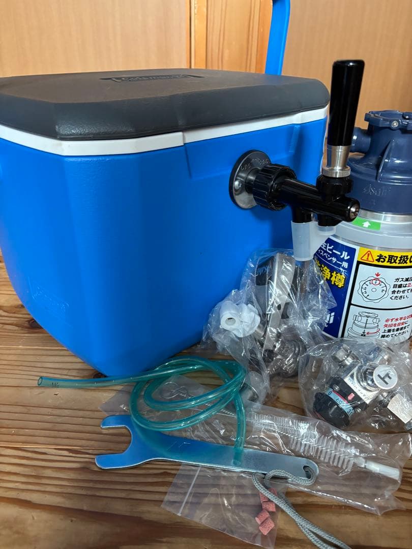 格安です。コールマン限定 自作氷令式ビールサーバーディスペンサーセット