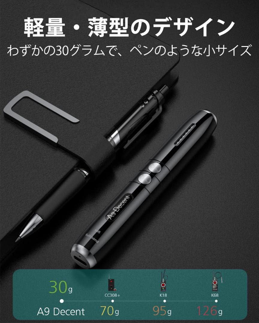 盗聴器発見機 プライバシー保護 5段階感度調整