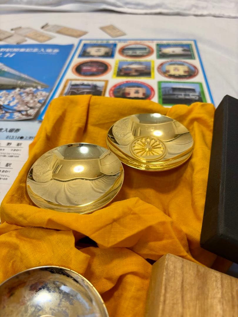 国鉄 記念切符 /さよなら列車/巨人軍50周年/天皇御在位 記念メダル 盃