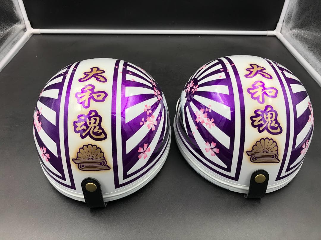 コルク半　カスタム　富士日章　三つボタン　白紫　ラメ　桜　セット　高級クリヤ