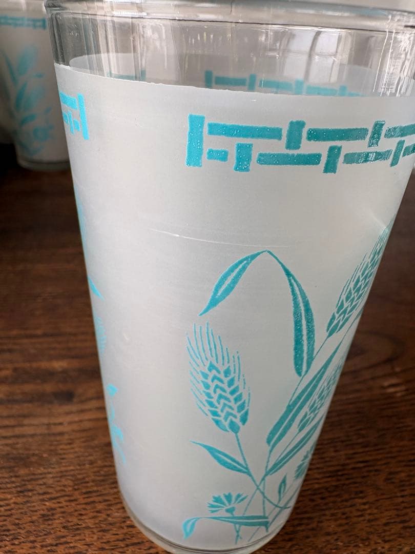 アメリカン雑貨 ビンテージ グラス8個＆グラスホルダー セット