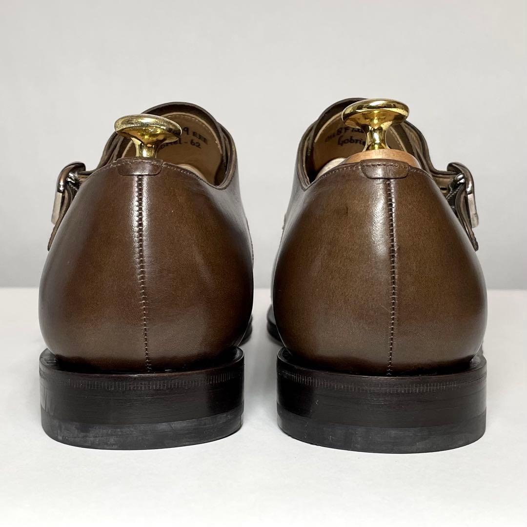 【新品同様✨️】BALLY バリー ダブルモンク ブラウン US9EEE 革靴