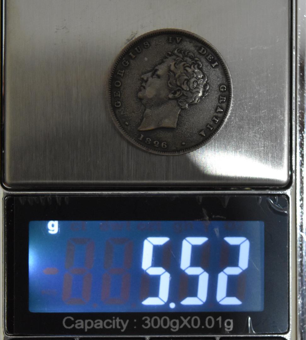 イギリス　1826年　Shilling　＠２３