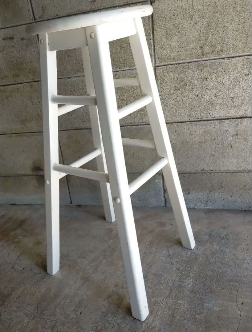 昭和レトロ・丸椅子・カウンターチェアー・木製・インテリア雑貨・ガーデニング・