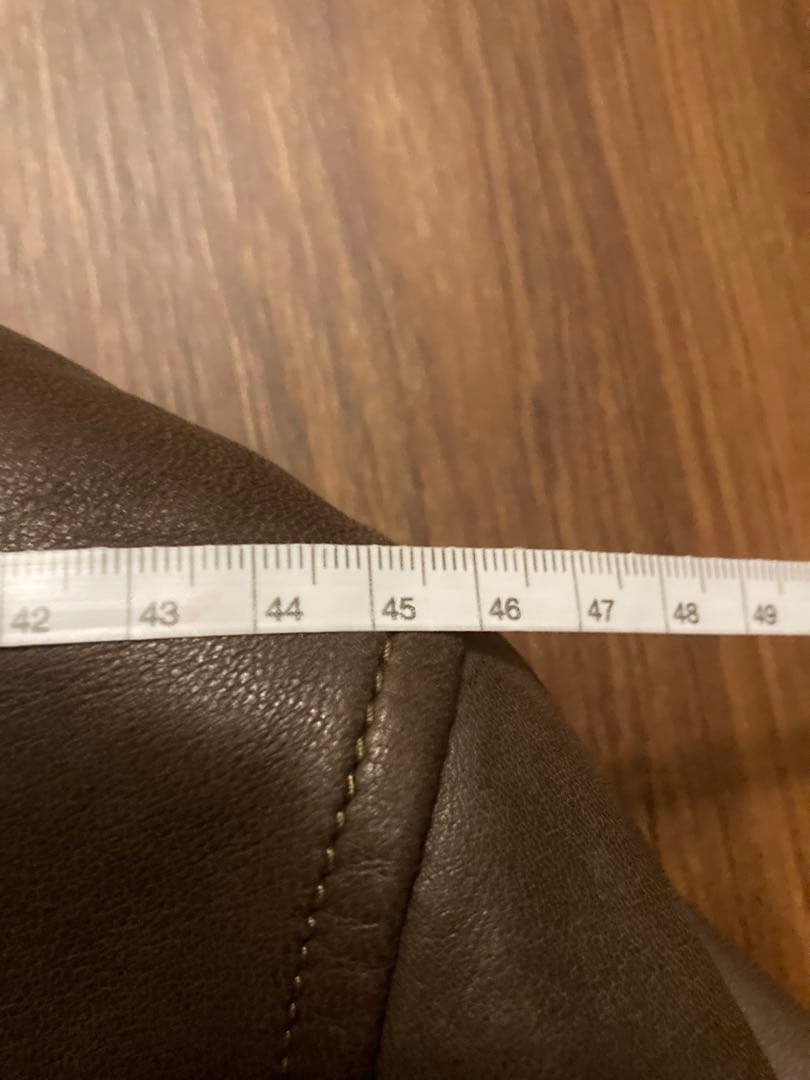 ぱ*ち様 名作 ラルフローレン レザージャケット ブラウン ラムレザー L