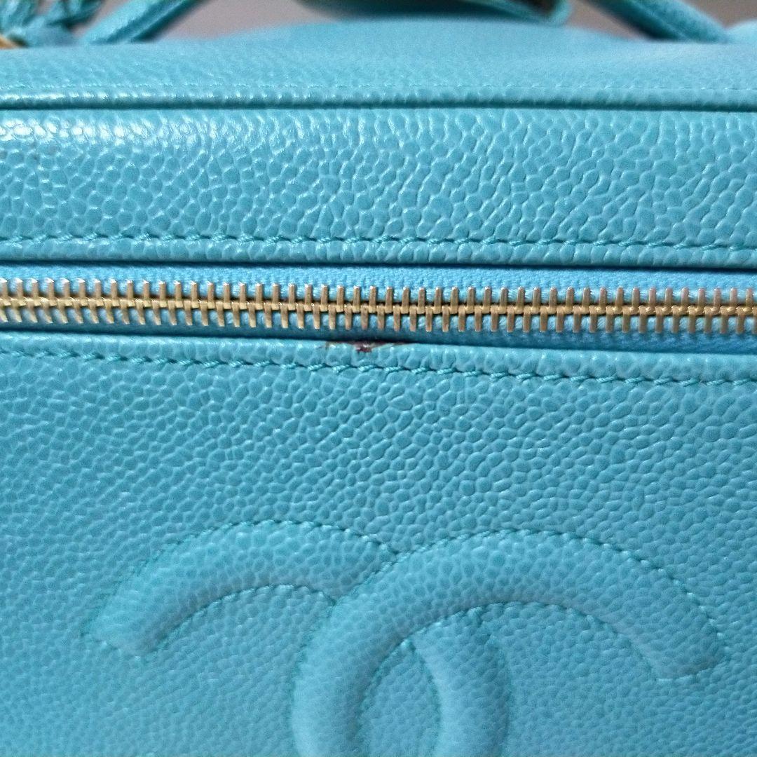 【ヴィンテージ】未使用CHANEL キャビンスキン ショルダー可能バニティバッグ