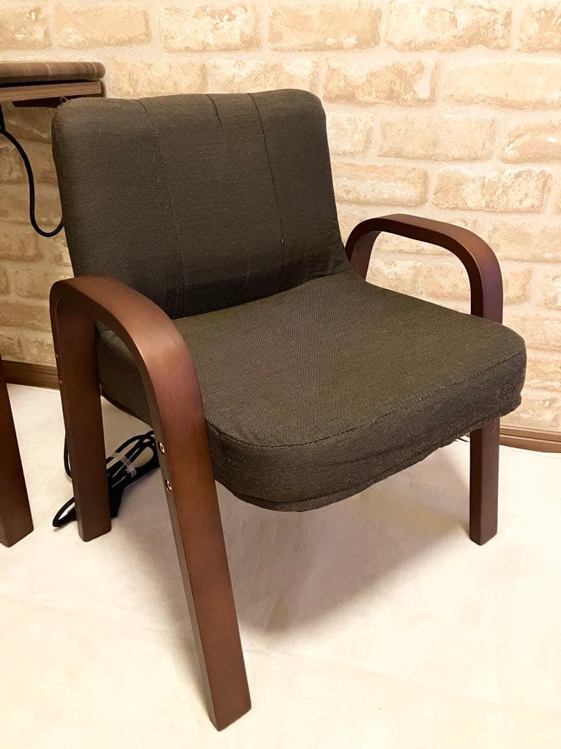 こたつ3点セット　1人用コンパクト　ダイニングテーブル　イス　こたつ布団