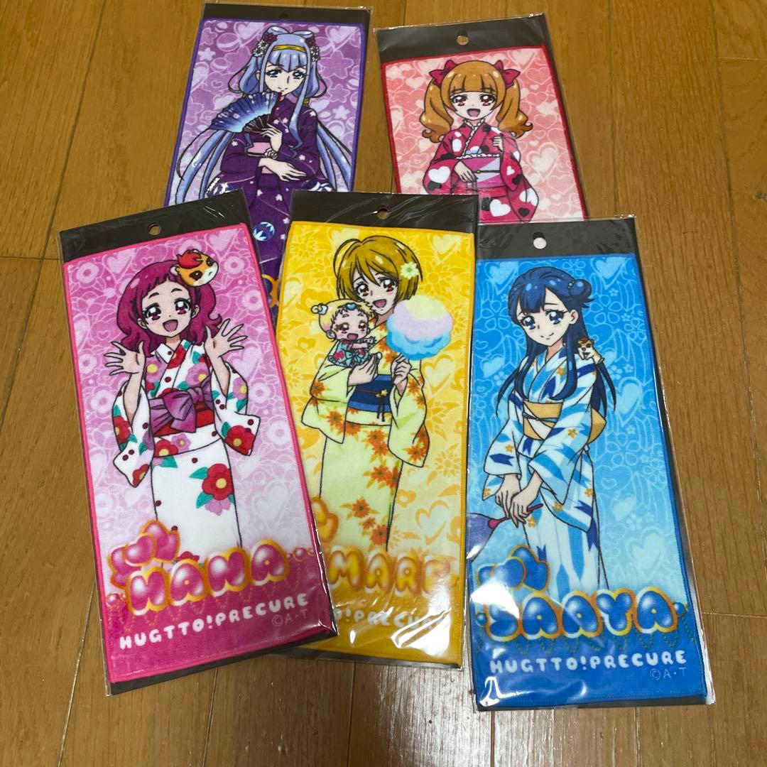 hugっとプリキュア　インクジェットミニタオル浴衣　全種セット マルイ限定