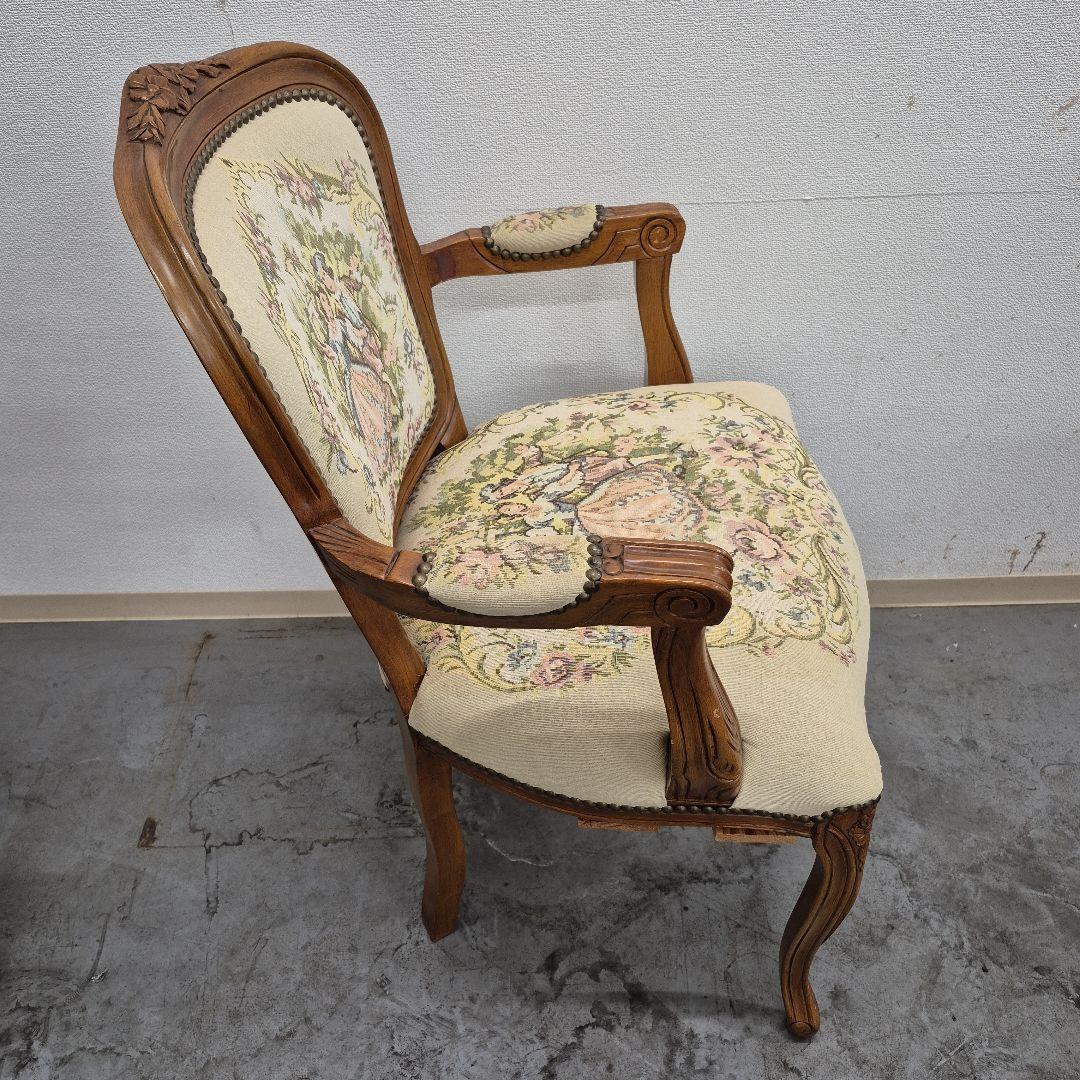 M7/1224y04　木製椅子 アンティーク調 クラシックチェア