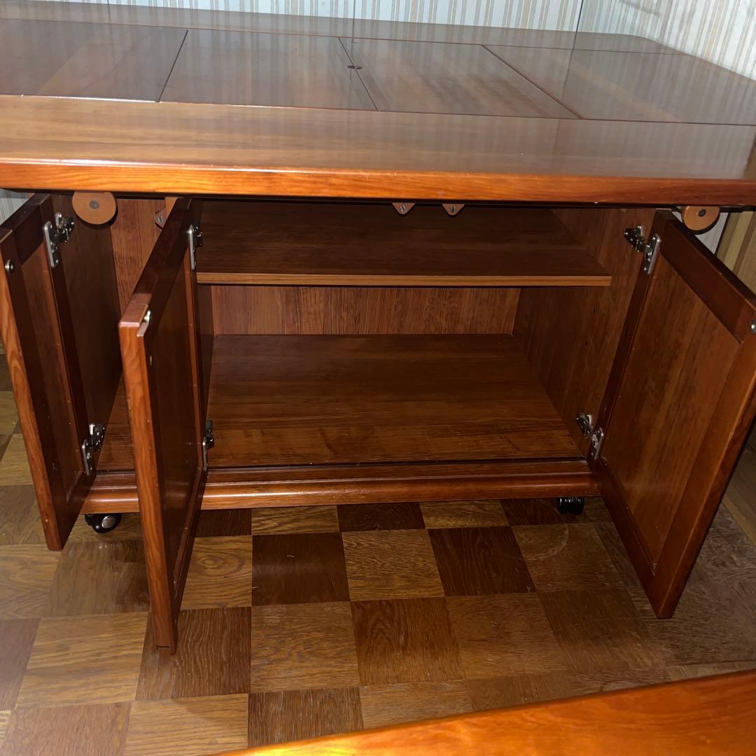 CANADIAN テーブル　木製収納付き