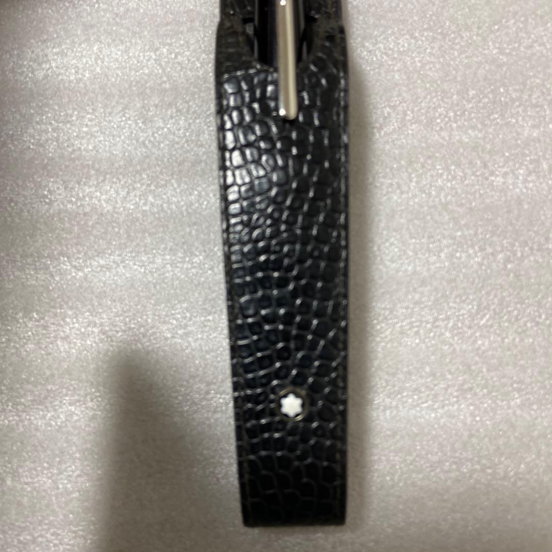 【希少】モンブラン カーフレザー クロコ型押しペンケース