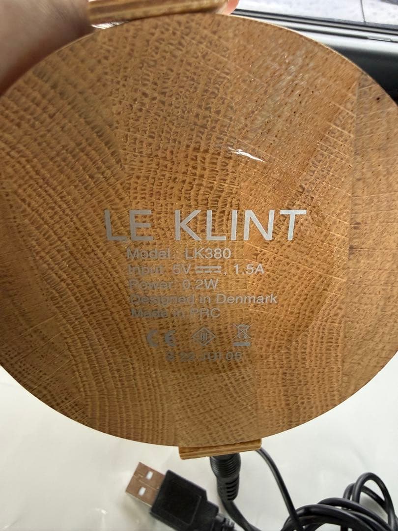 美品　LE KLINT キャンドルライト　オーク