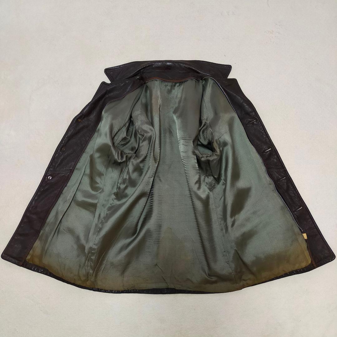 70S　USA製　Cooper　ライナー　ミドル丈レザーコート　レザージャケット