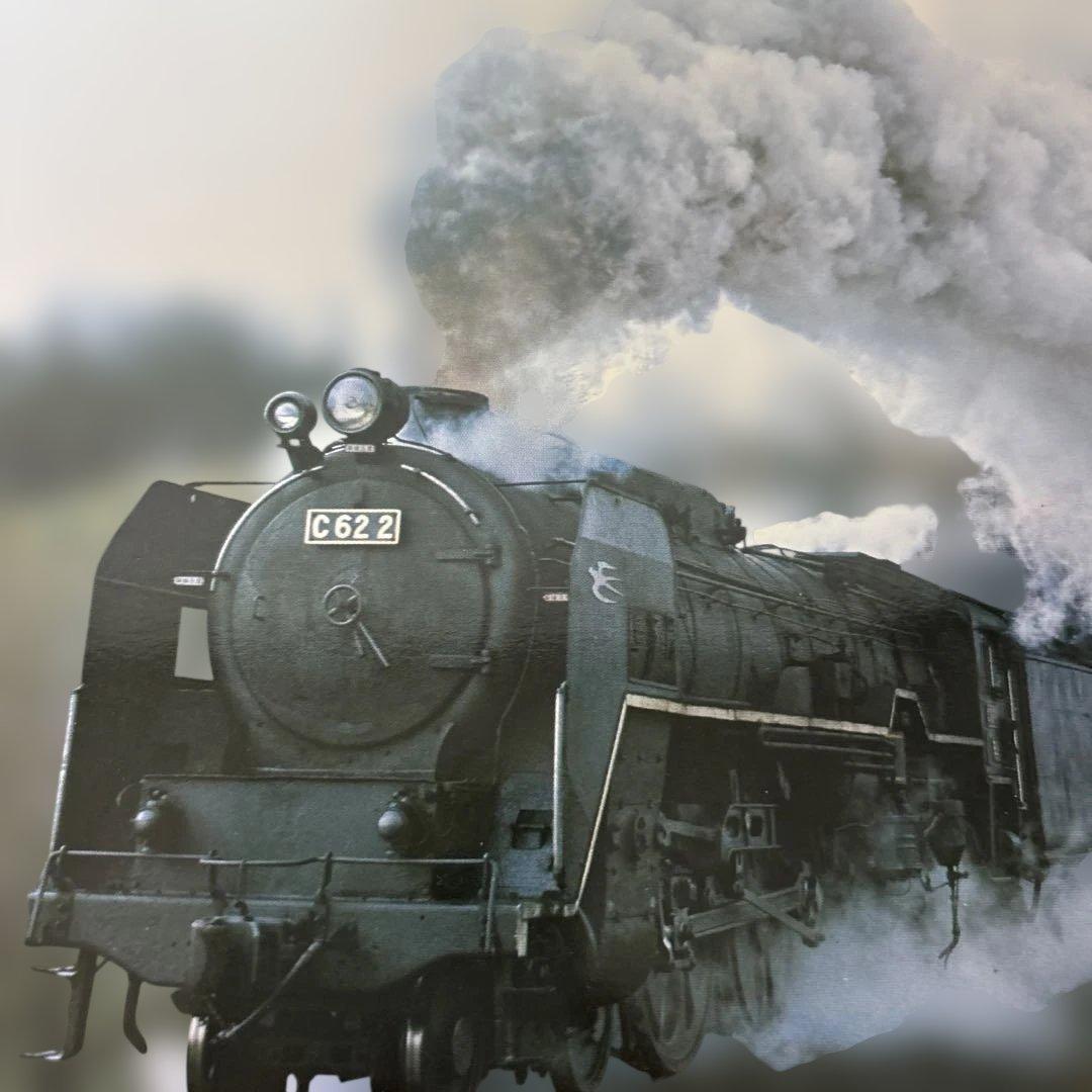 C62 蒸気機関車 大判写真　函館本線　￼小沢ー￼倶知安間　C 62形重連続