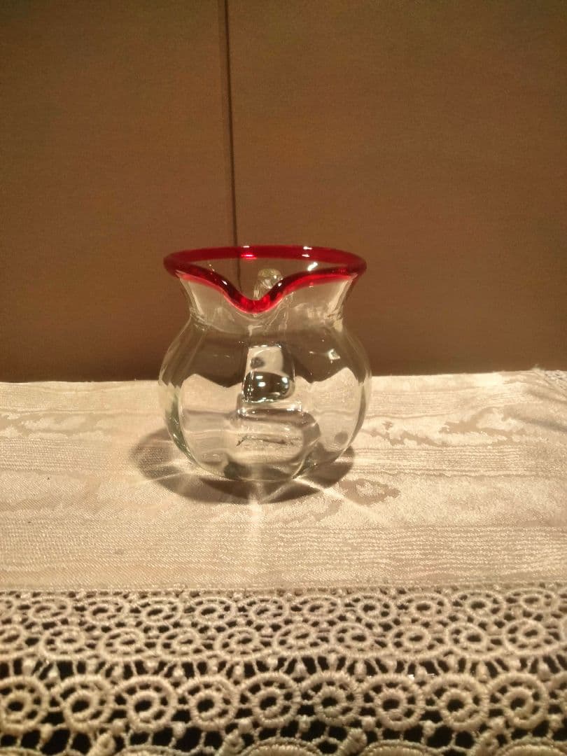 倉敷ガラス　名工　小谷眞三 超希少　ミルクグラス