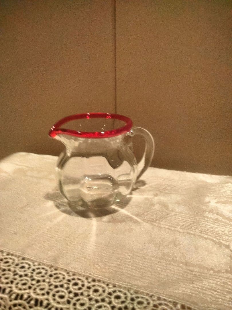 倉敷ガラス　名工　小谷眞三 超希少　ミルクグラス