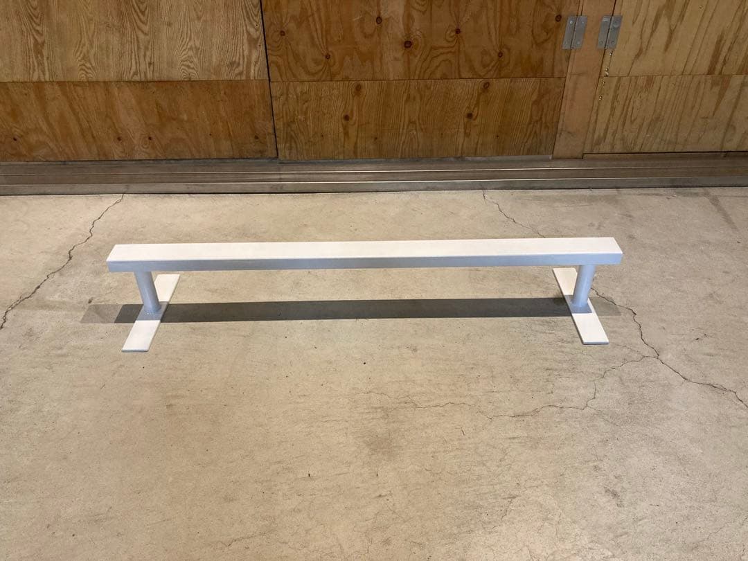 スケボー　レール1000 高さ15センチ　角パイプ　セクション