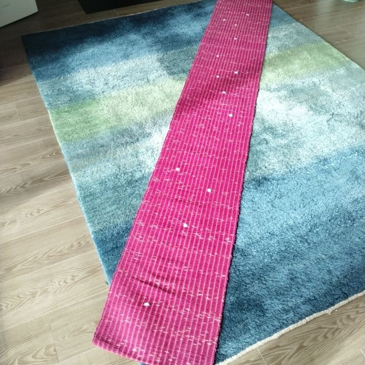 裂き織り敷物⭐︎ランナー⭐︎タペストリー阪急梅田「匠の技展」購入品⭐︎新品未使用