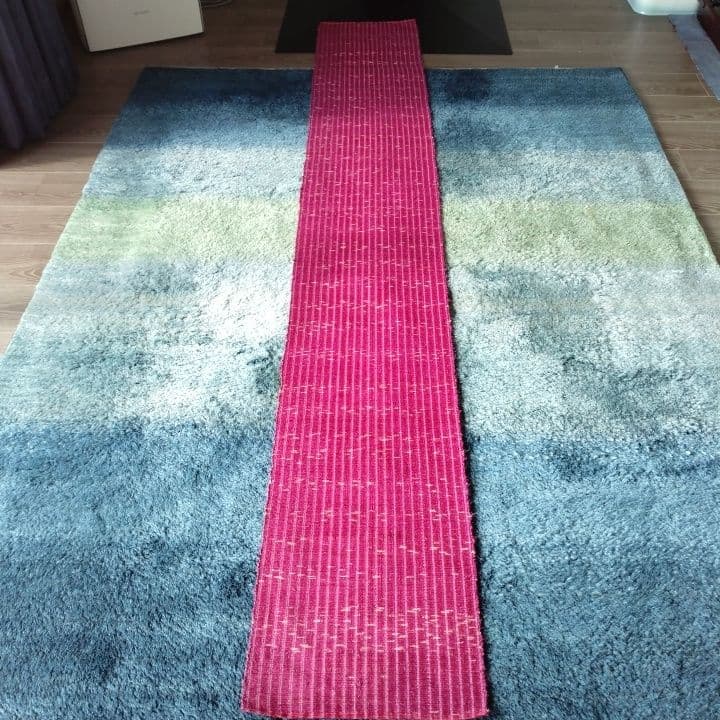 裂き織り敷物⭐︎ランナー⭐︎タペストリー阪急梅田「匠の技展」購入品⭐︎新品未使用