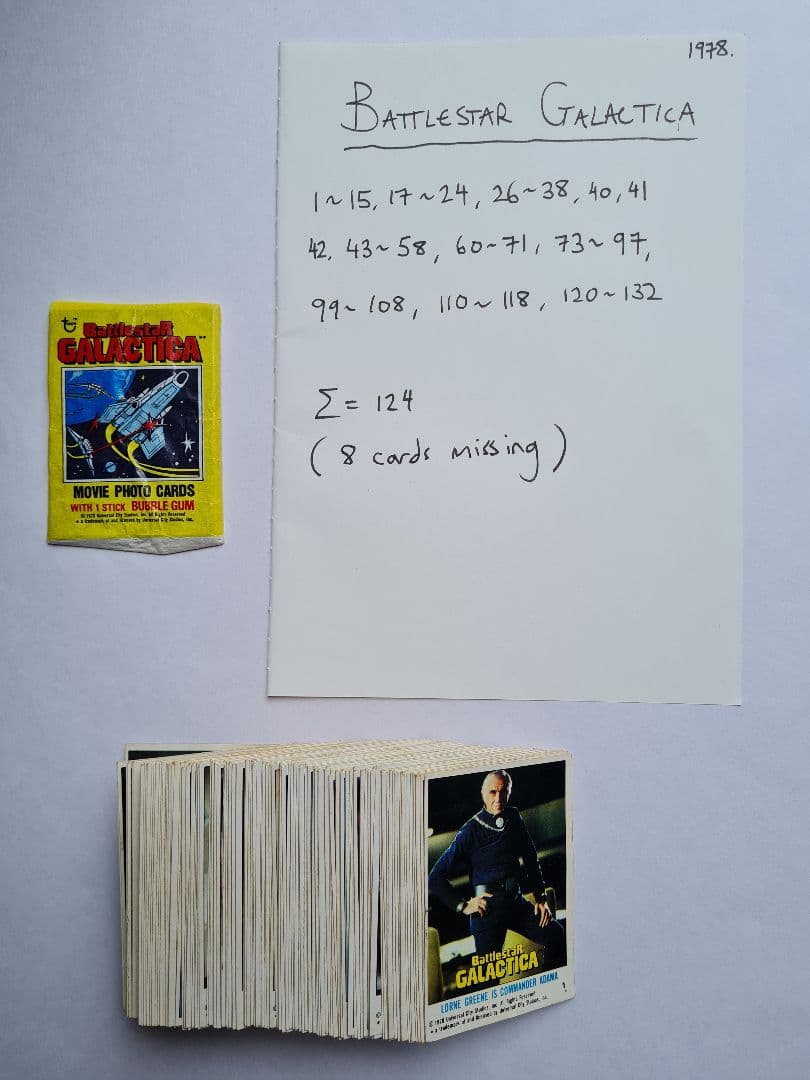 その他 1978 Battlestar Galactica trading cards