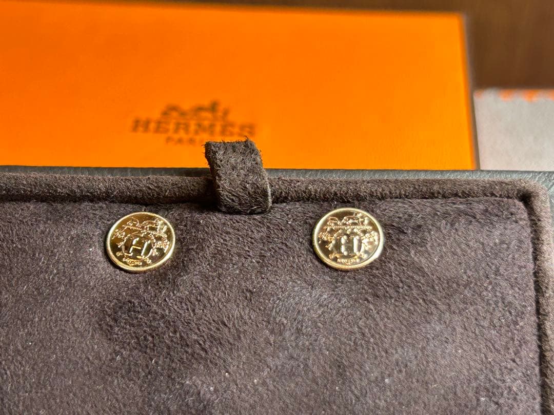 エルメス　ピアス　エクスリブリTPM ピンクゴールド美品