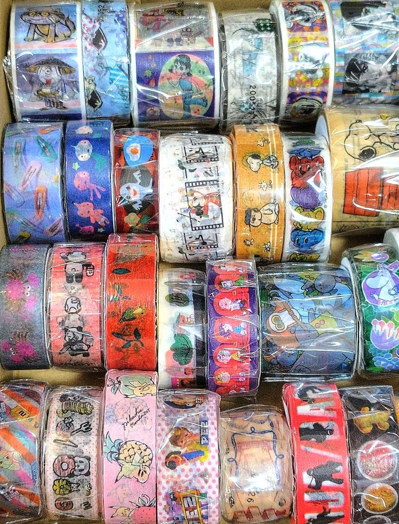 マスキングテープ41個＋養生テープ2個＋リラックマロール付箋メモ