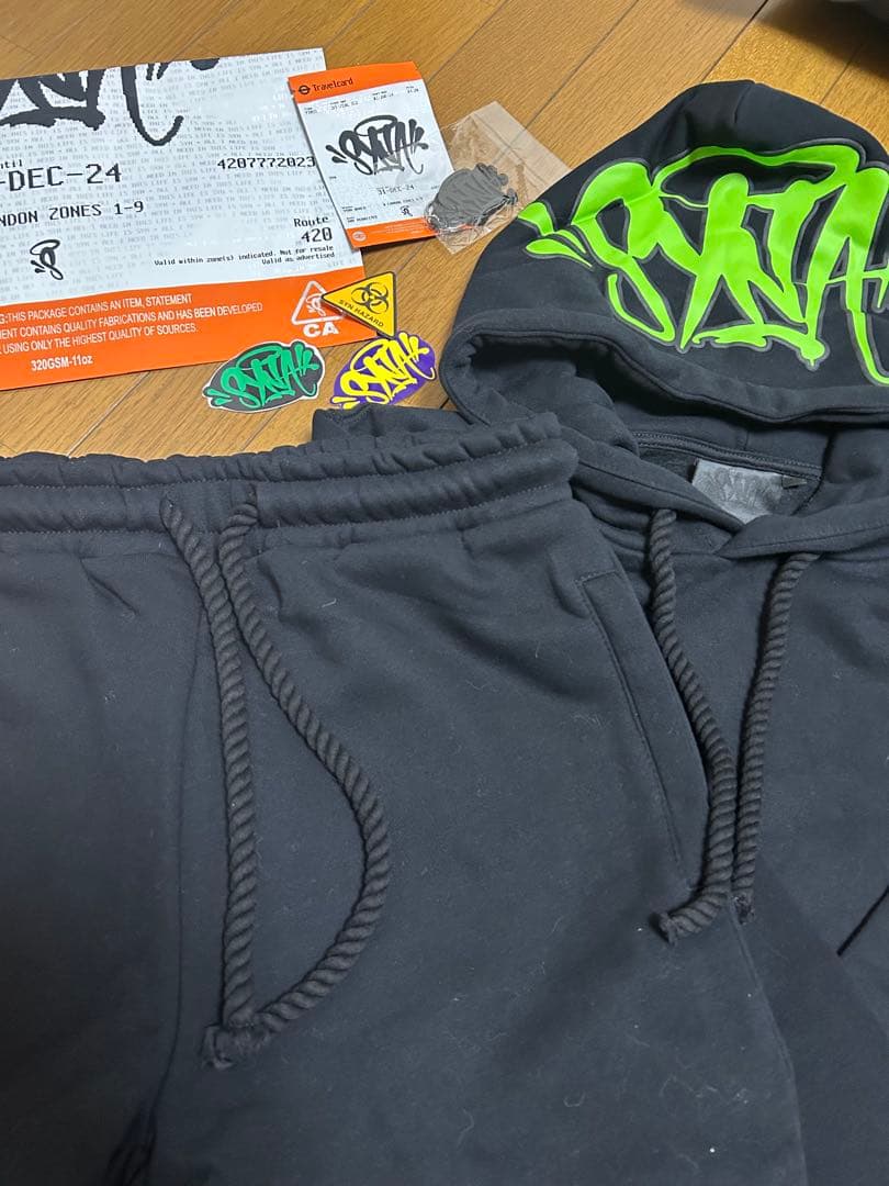 即日発送！Syna world セットアップ ブラックsizeS