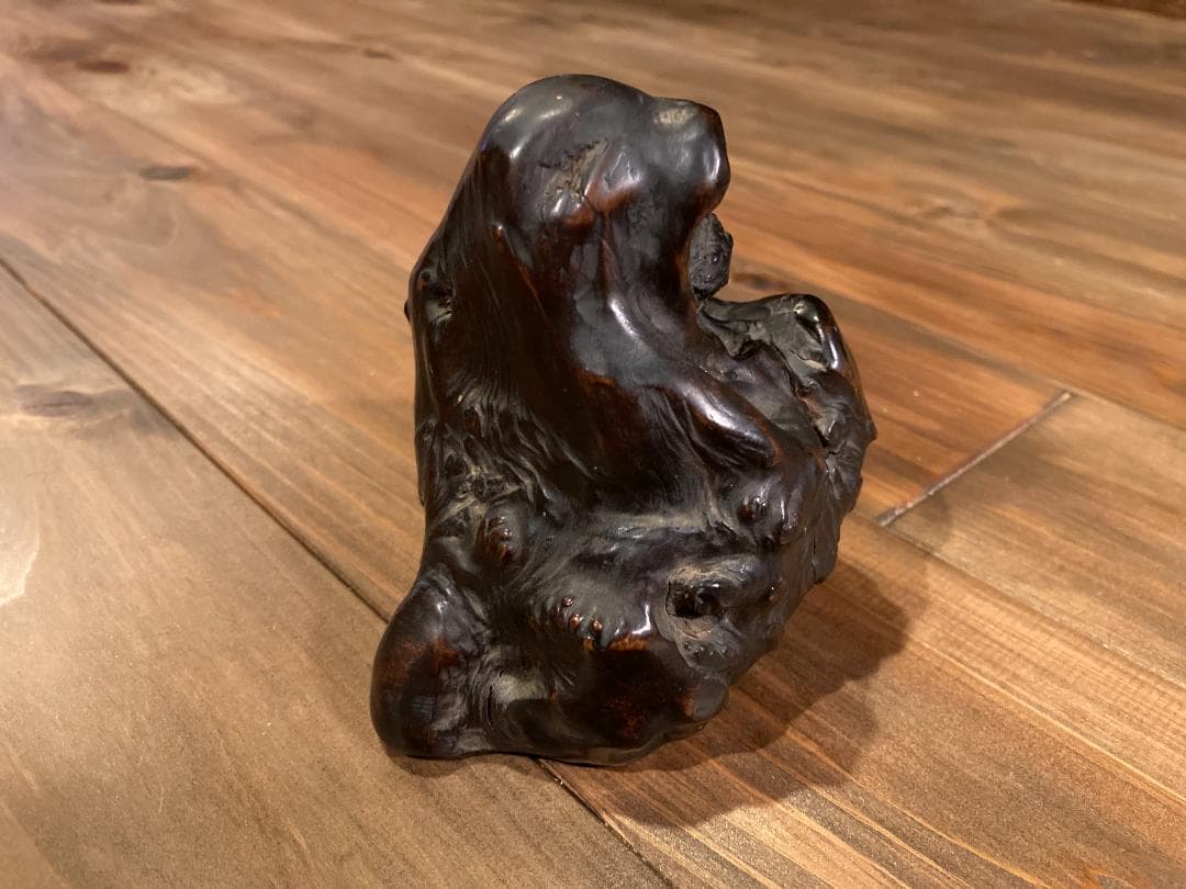 希少 石噛達磨 天然木 瘤木 流木 中国美術 仏教美術 だるま