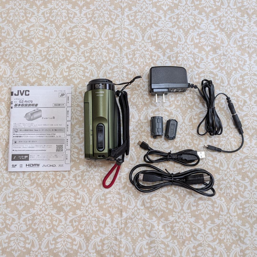 JVC ビデオカメラ Everio R 防水 防塵 32GB カーキ色