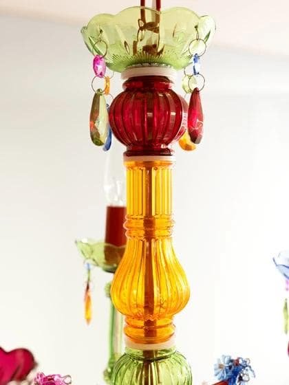 シャンデリア 5灯タイプ カラフル ポップ マルチカラー