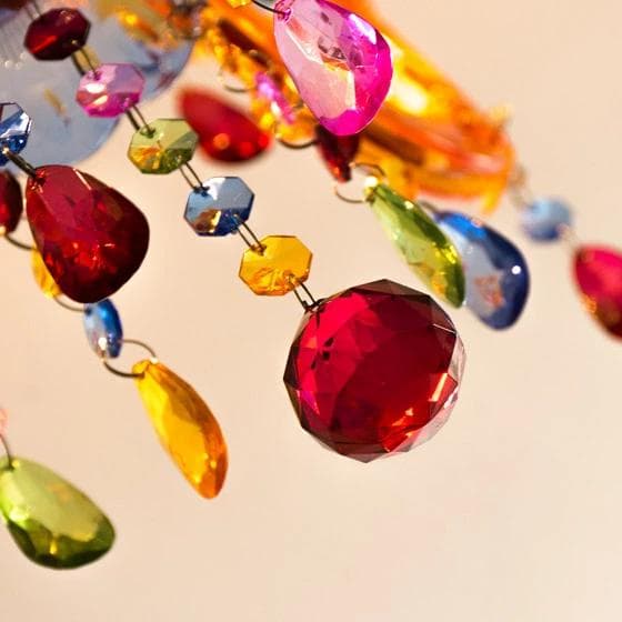 シャンデリア 5灯タイプ カラフル ポップ マルチカラー