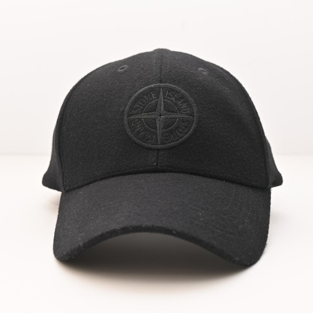 も*り様 STONE  ストーンアイランド キャップ ブラック 黒