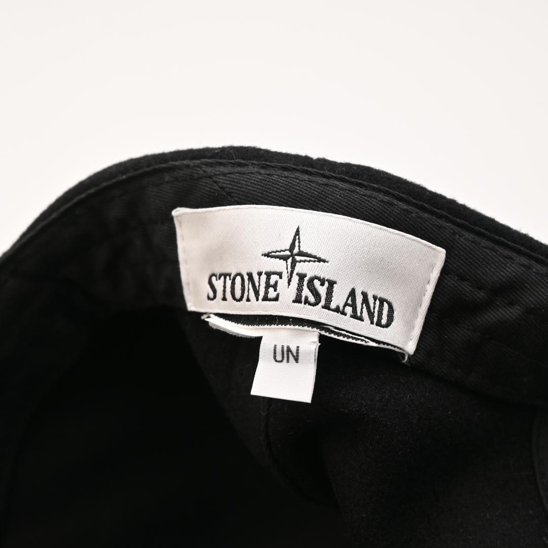 も*り様 STONE  ストーンアイランド キャップ ブラック 黒