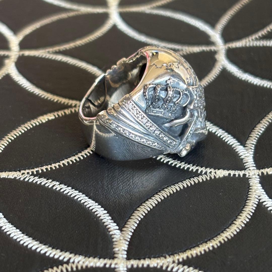 山下智久着用◆JUSTIN DAVIS◆スカルリング◆15号◆137,500円◆