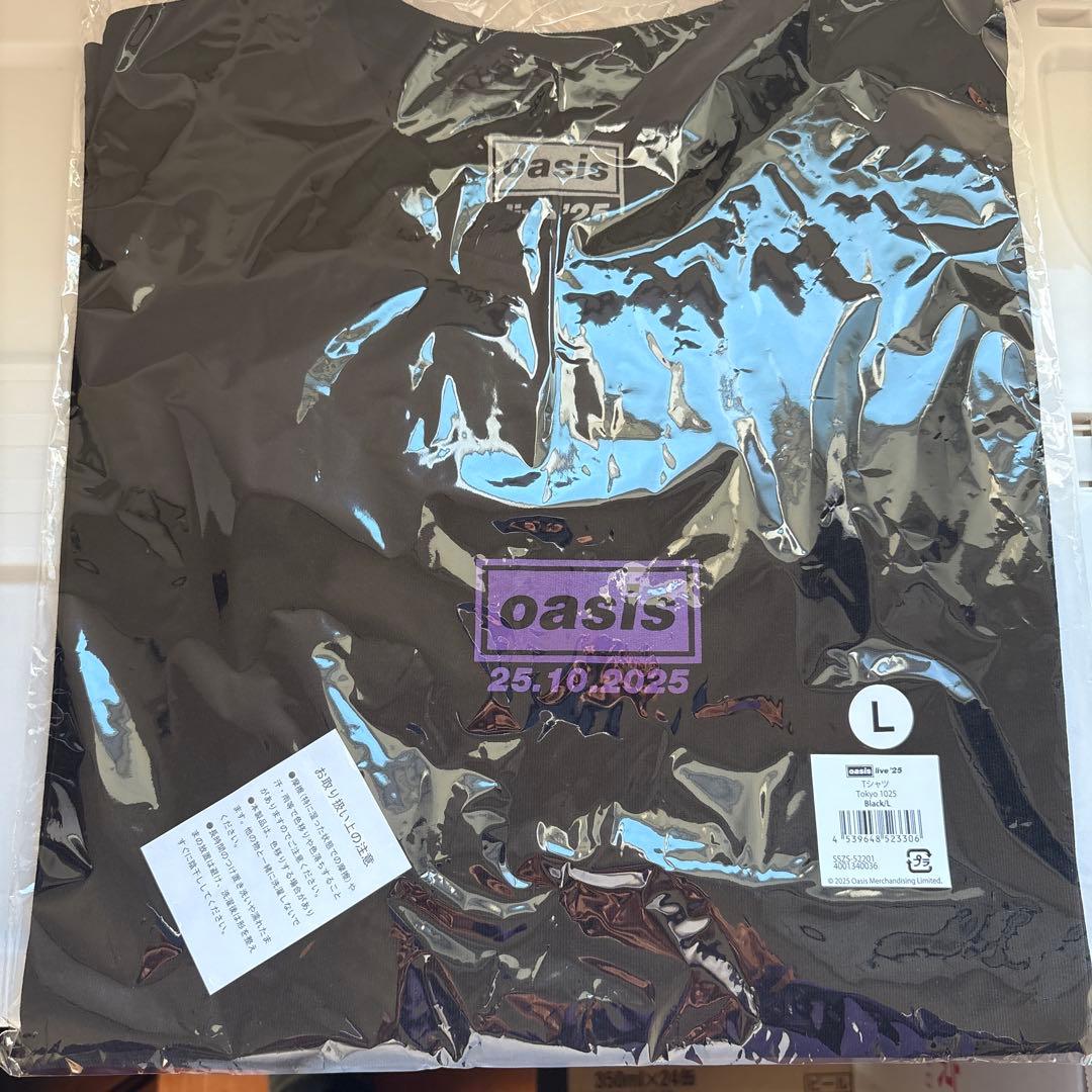 oasis live25 東京会場限定 Tシャツ 10/25 ショッパー付 L