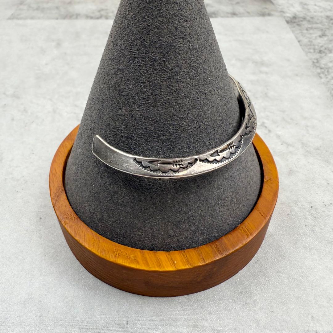 Indian Jewelry トライアングルシルバーバングル 925 刻印あり