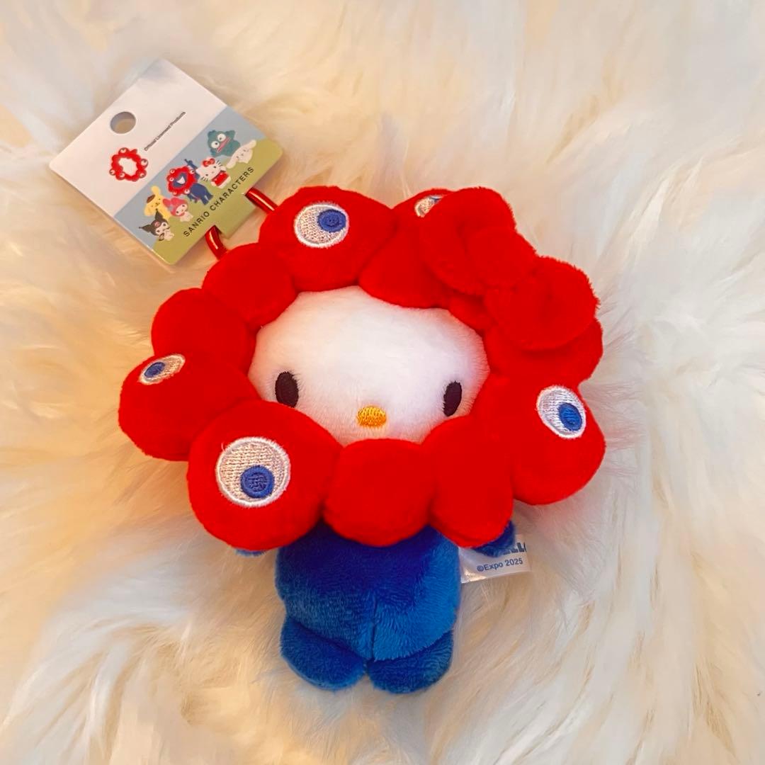 万博 EXPO2025 ミャクミャク キティ なりきりぬいぐるみ カラビナ