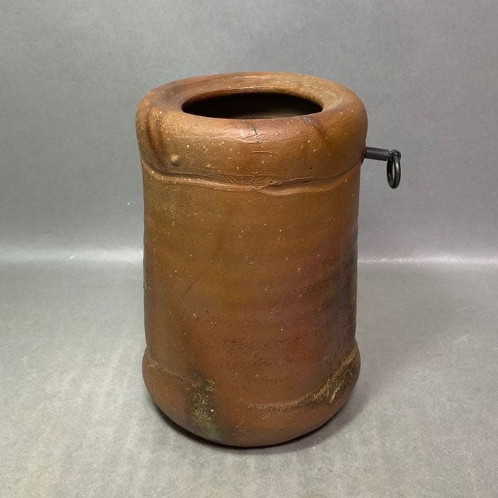 茶道具　印部　旅枕掛花入　伊勢崎満