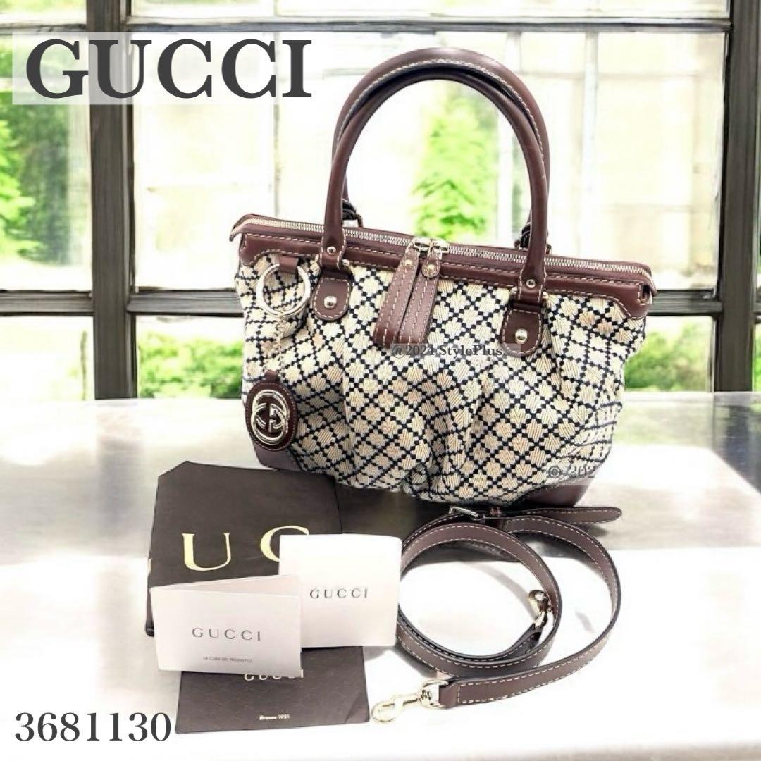 【極美品】GUCCI グッチ ディアマンテ スーキー ２Way ハンドバッグ