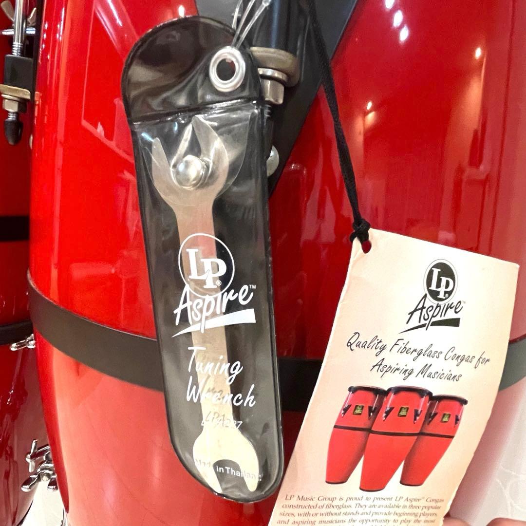 未使用・希少【LP Aspire】コンガセット 10\"&11\" ダブルスタンド付