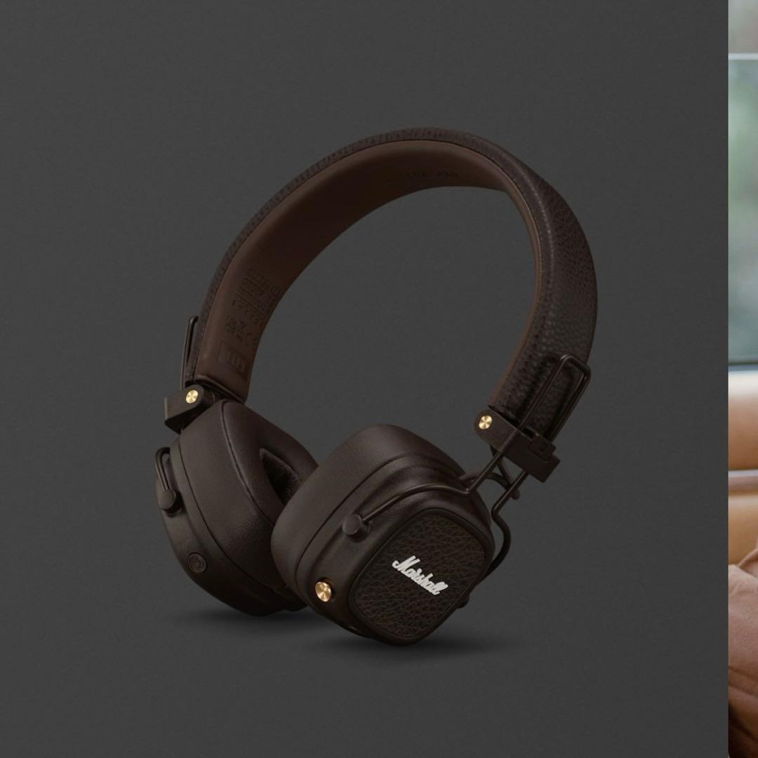 Marshall MAJOR V ワイヤレスヘッドホン ブラウン