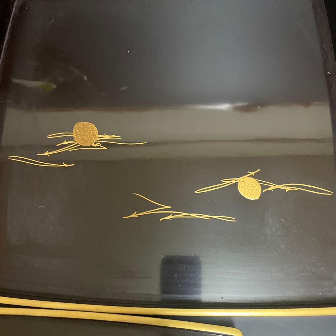 時代物　輪島塗り　蒔絵お盆　お膳　5個　汁椀4個サービス