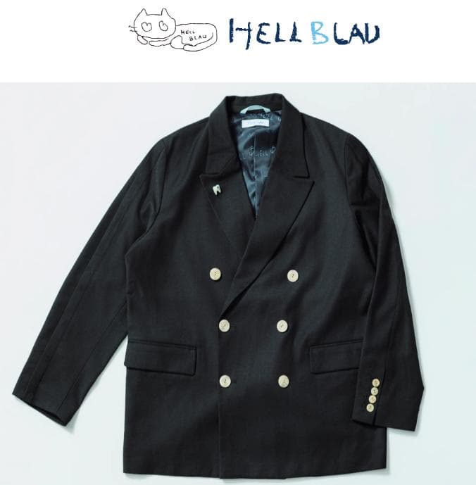 ano ／ あのちゃん HELL BLAU テーラードジャケット（BLACK）