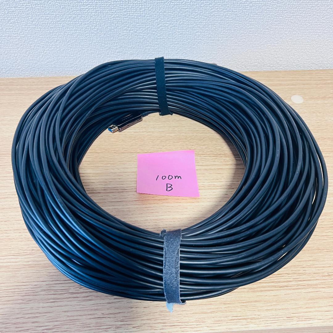 【monsterさま専用】HDMI光ファイバーケーブル50m 2本&100m2本