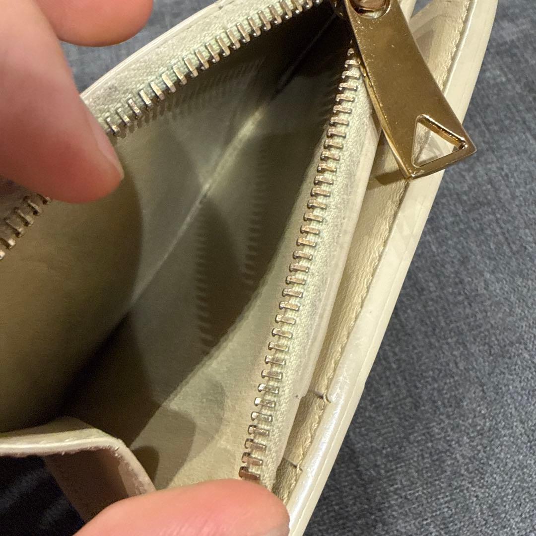 ボッテガヴェネタ マキシイントレチャート レザー 財布 ベージュ