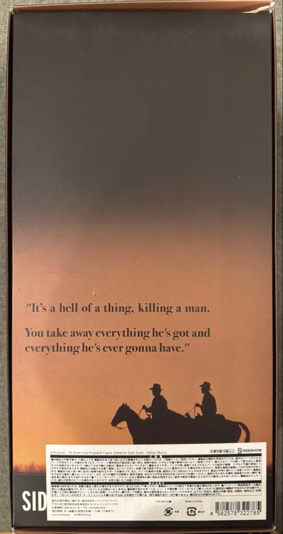 ウィリアム・マニー 「許されざる者」 1/6 サイドショウ・シックス・スケール