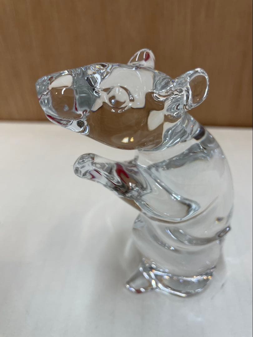 バカラ ネズミのクリスタル オブジェ